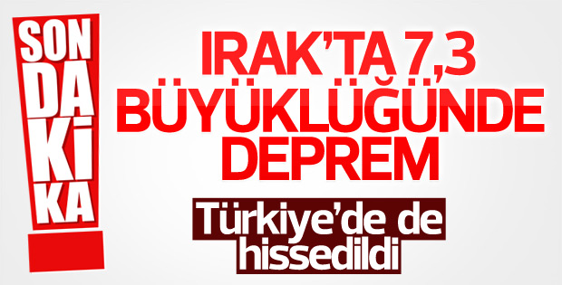 Irak'ta 7.3 Büyüklüğünde Deprem Oldu