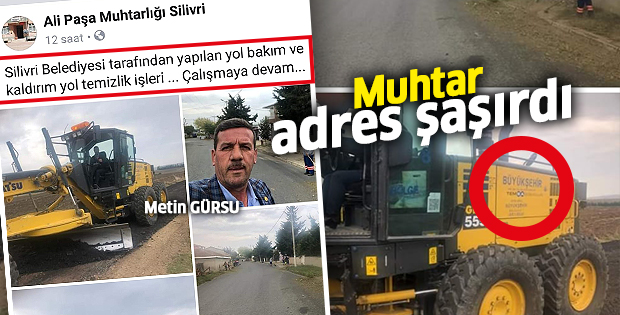 Muhtar adres şaşırdı