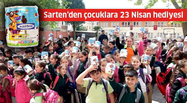Sarten’den çocuklara 23 Nisan hediyesi