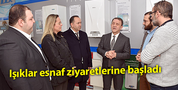 Işıklar esnaf ziyaretlerine başladı