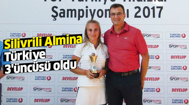 Silivrili Almina, Türkiye 3'üncüsü oldu