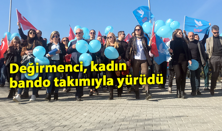 Değirmenci, kadın bando takımıyla yürüdü