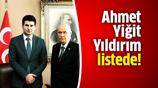 Ahmet Yiğit Yıldırım listede!