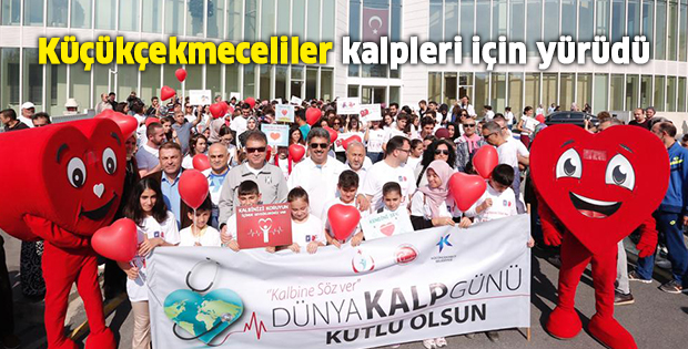 Küçükçekmeceliler kalpleri için yürüdü