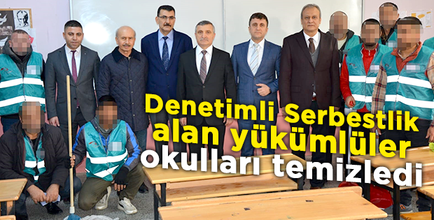 Kamu cezası ile okullar temizlendi
