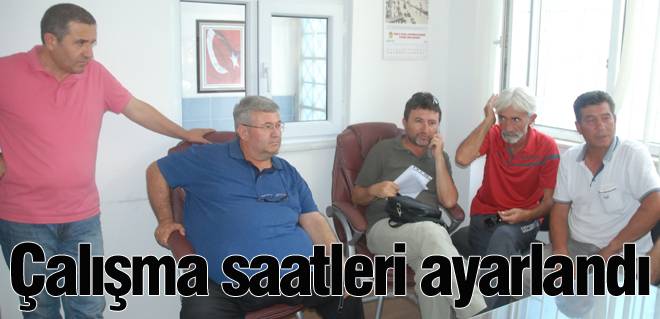 Çalışma saatleri için toplanıldı