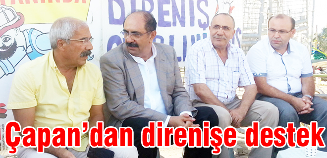 Çapandan direnişe destek