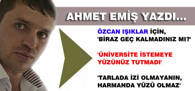 Ahmet Ermiş'in bugünkü köşe yazısı