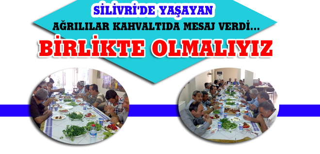 Birlikte olmalıyız...