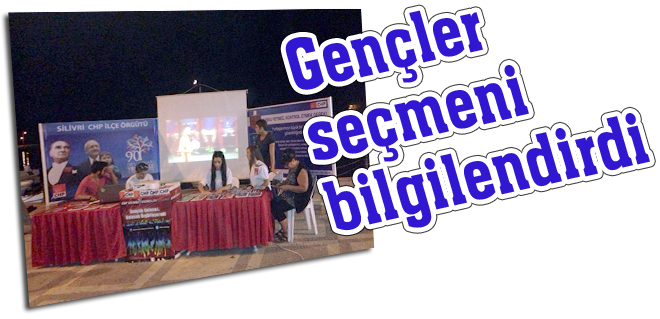 Gençler seçmeni bilgilendirdi
