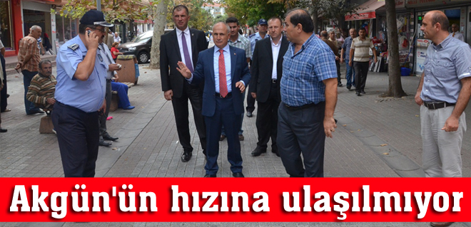 Akgün'ün hızına ulaşılmıyor...