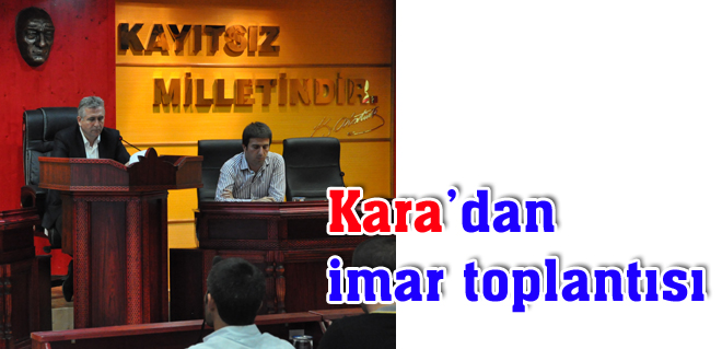 Karadan imar toplantısı