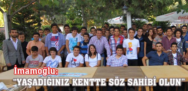 İmamoğlu gençlere seslendi...