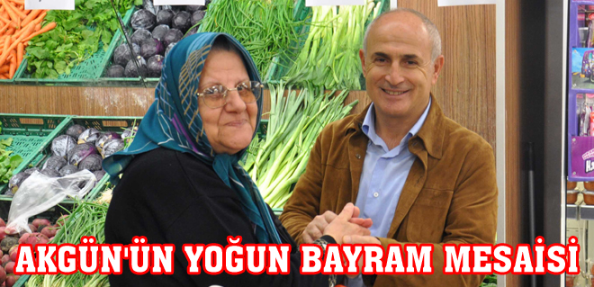 Akgün'ün yoğun bayram mesaisi