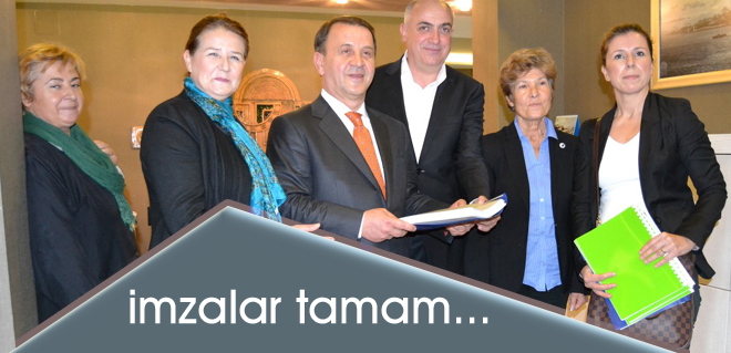 Toplanan imzalar Işılar'a teslim edildi