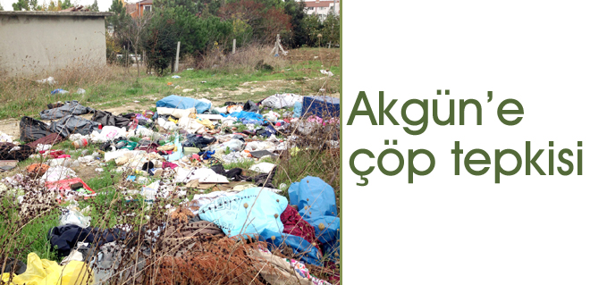 Akgüne çöp tepkisi