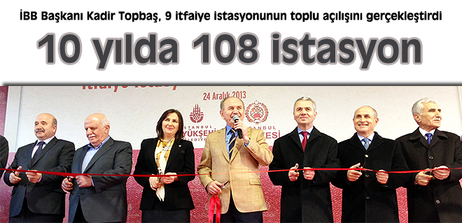 10 yılda 108 istasyon