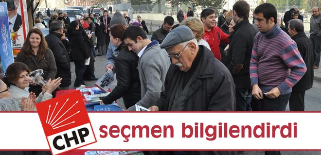 CHP seçmen bilgilendirdi