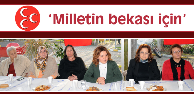 Milletin bekası için