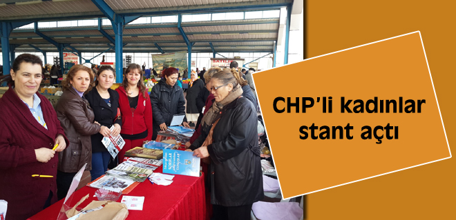 CHPli kadınlar stant açtı