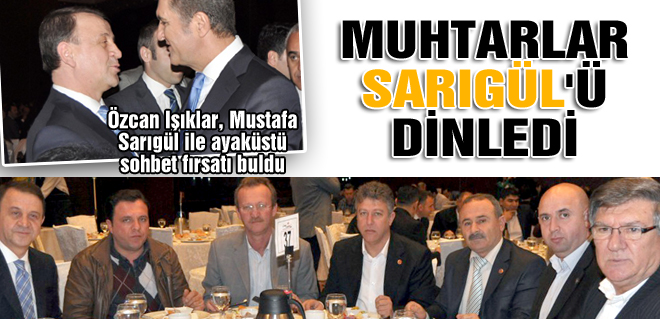 Muhtarlar Sarıgül'ün projelerini dinledi
