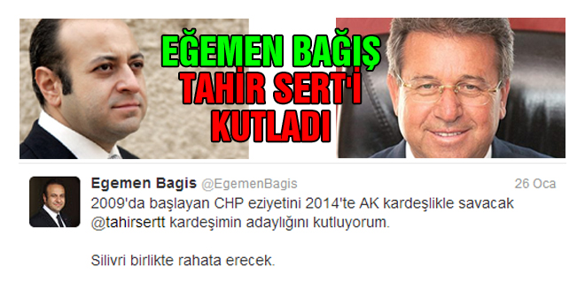 Egemen Bağış'tan 'Silivri' twiti