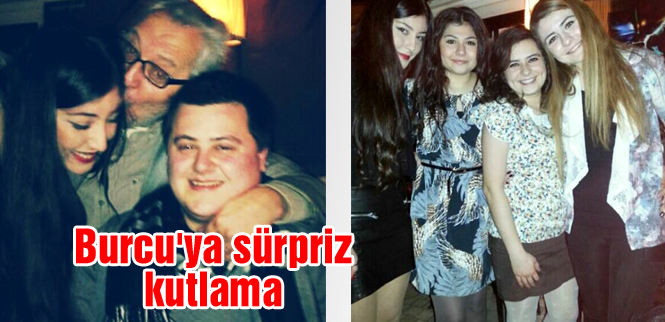 Burcu'ya sürpriz kutlama