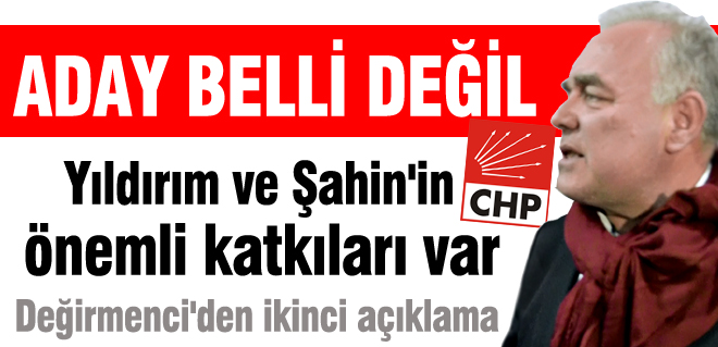 Aday henüz belli değil