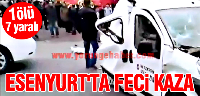 Esenyurt'ta feci kaza
