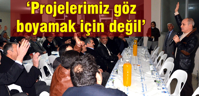 Projelerimiz göz boyamak için değil