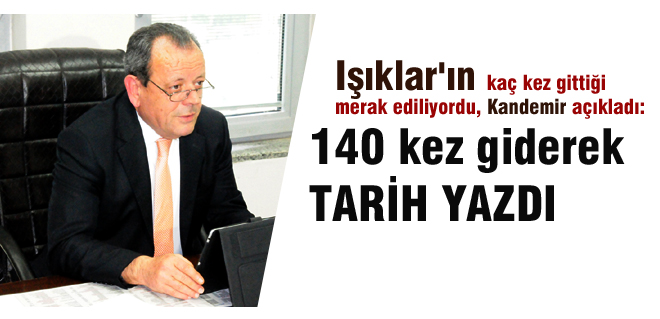 140 kez giderek TARİH YAZDI