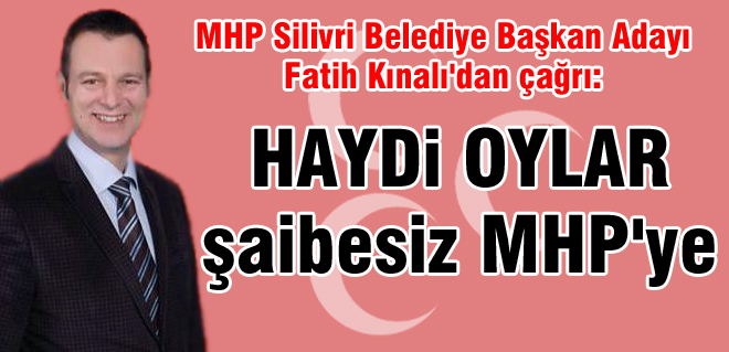 Haydi oylar şaibesiz MHP'ye