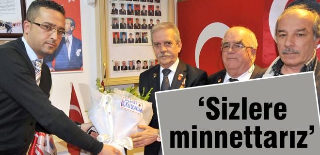 Sizlere minnettarız