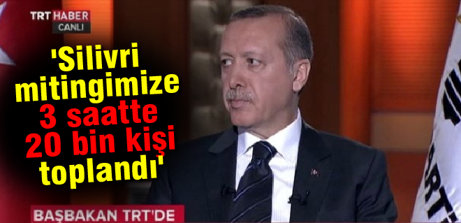 3 saatte 20 bin kişi