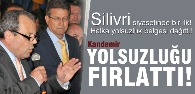 Yolsuzluğu fırlattı!