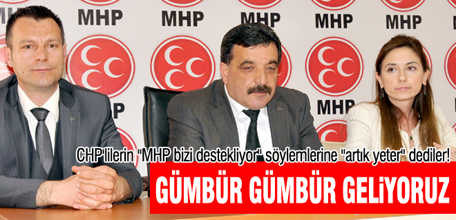 Gümbür gümbür geliyoruz