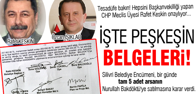 İşte peşkeşin belgeleri