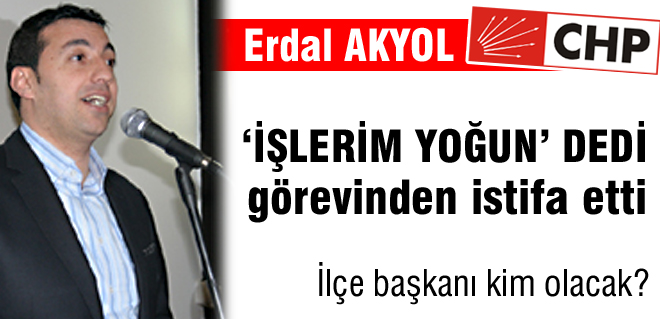 İşlerim yoğun dedi istifa etti