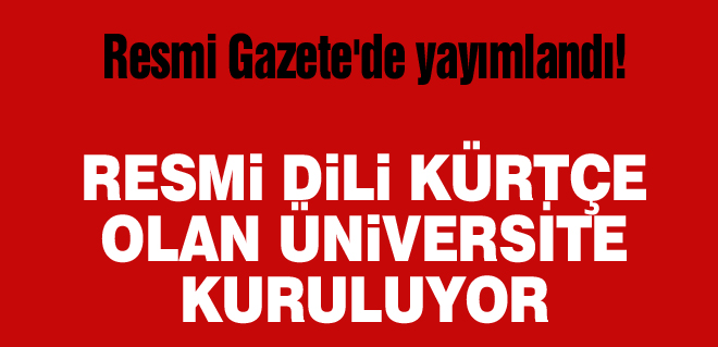 İlk Kürtçe üniversite Diyarbakır'da kuruluyor