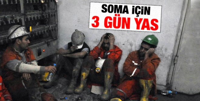 Soma için 3 günlük milli yas