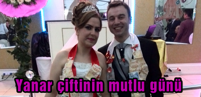 Yanar çiftinin mutlu günü