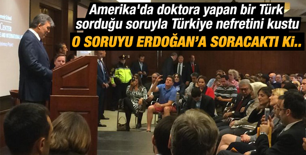 Harvard'da Gül'ü kızdıran Gezi Parkı sorusu