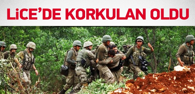 Lice'de Gerginlik: 1 Asker Yaralandı