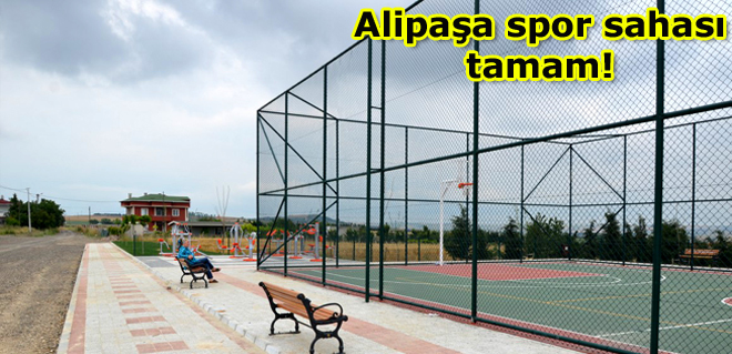 Alipaşa spor sahası tamam!