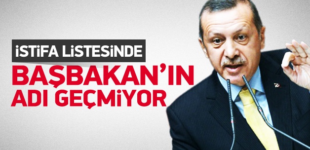 YSK'nın 'istifa listesi'nde Başbakan yok!