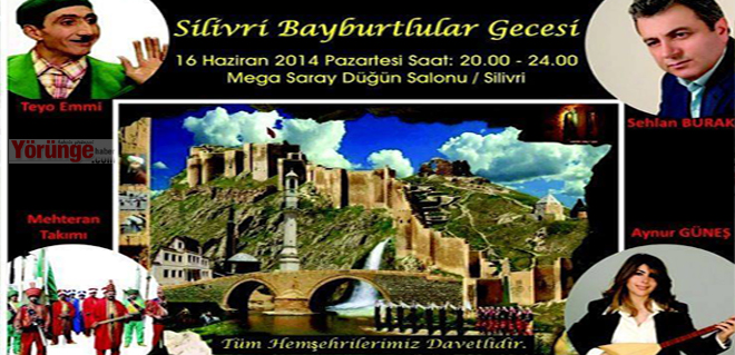 Bayburtlular gece düzenliyor