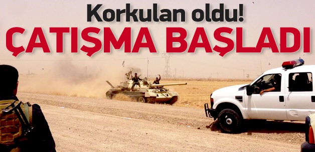 FLAŞ! IŞİD ile Peşmege çatışıyor