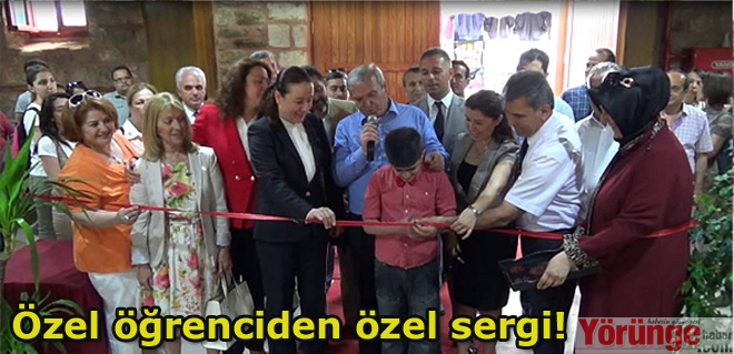Özel öğrenciden özel sergi!