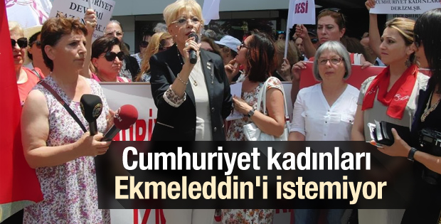 CHP'li Cumhuriyet Kadınları'ndan İhsanoğlu'na veto