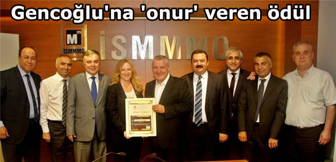 Gencoğlu'na 'onur' veren ödül